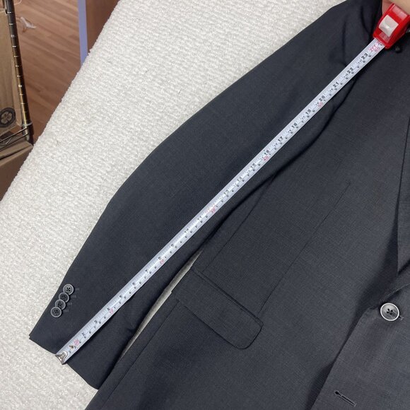 Ermenegildo Z Zegna Jacket Mens 50 R Gray Drop 8 Blazer Sport Coat Wool Mohair - Picture 12 of 16